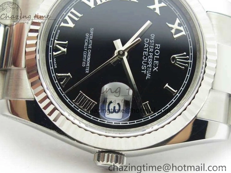 MiroTime 0501 Functional DateJust 36mm SS 116234 ARF 1:1 Best Edition Black Roman Dial On 904L SS Oyster Bracelet SA 3570